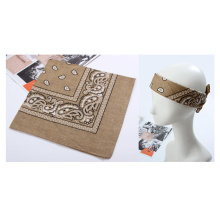 Manufacturer of Cotton Paisley Bandana Head Wrap 22" * 22"